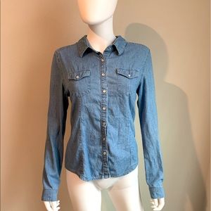 Ali & Kris Denim Button-Up Shirt
